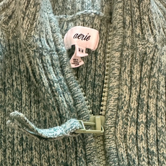 Aerie Green Ribbed Sweater - Picture 3 of 4